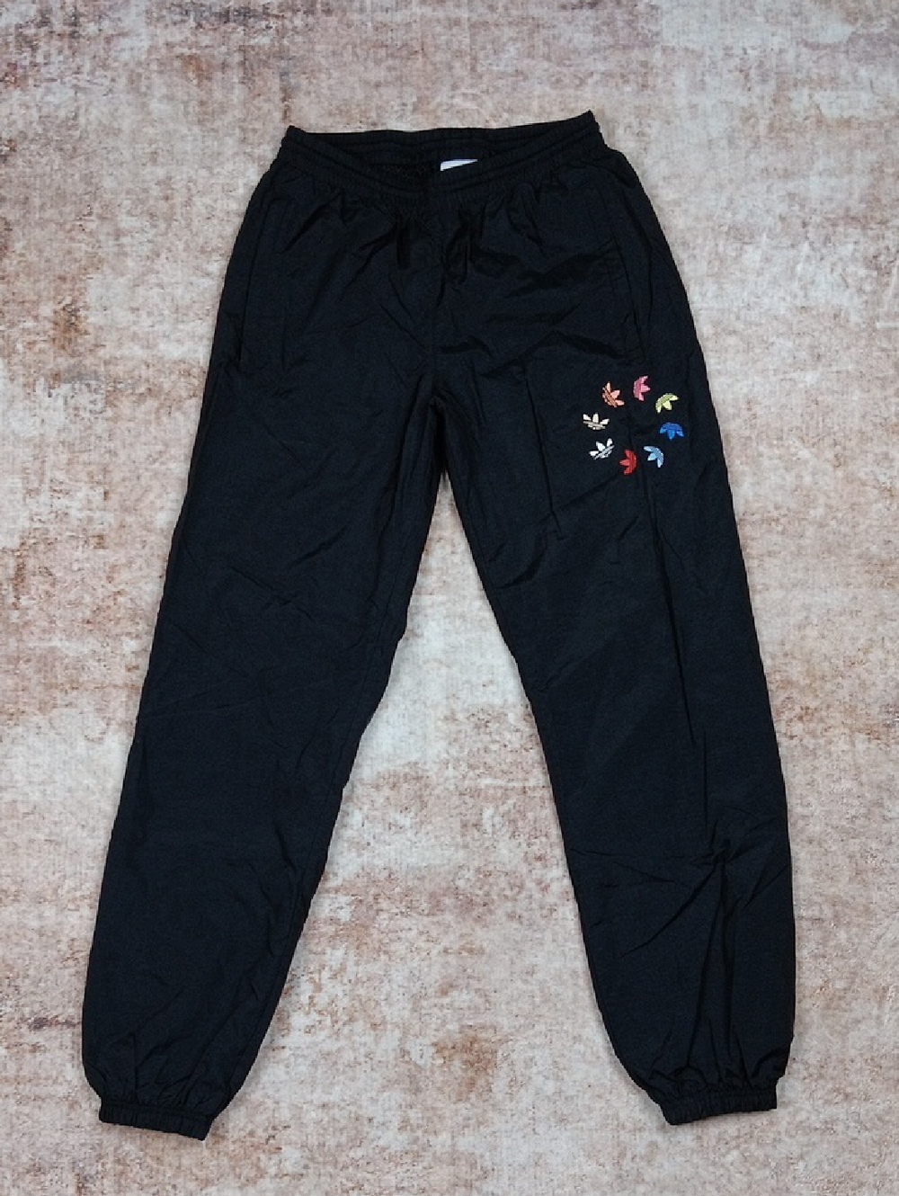 Adidas Black Windbreaker Jogger Pants Size Small
